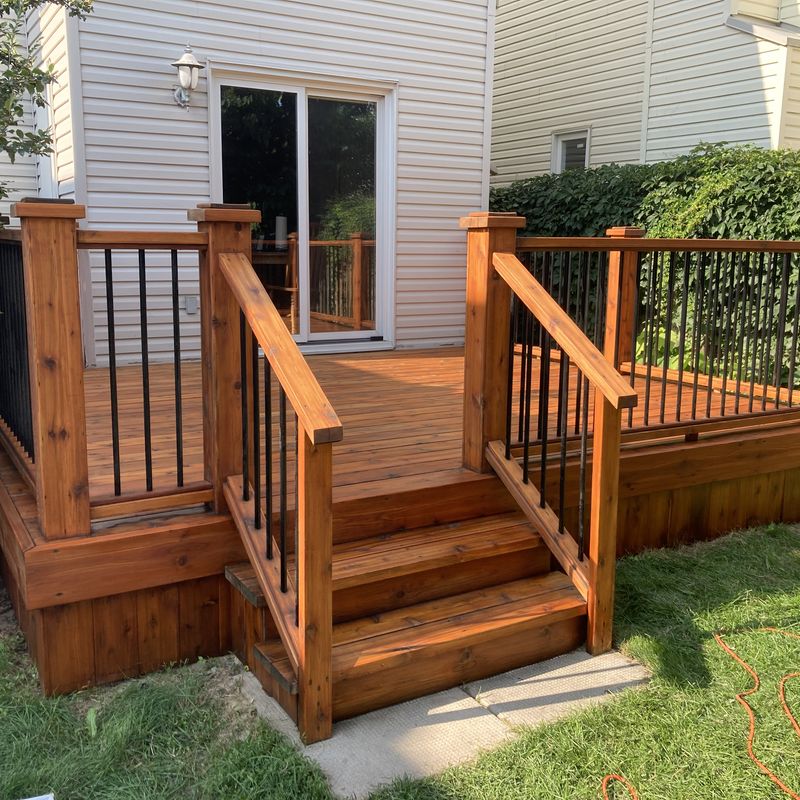 Deck after stain