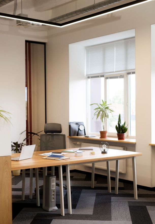 Inside an office