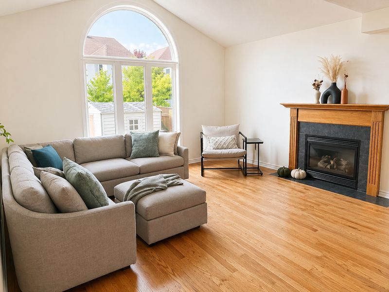 Paint colour swatches and samples in an Ottawa home
