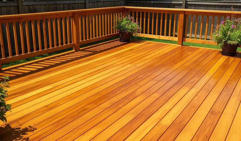 Deck staining service
