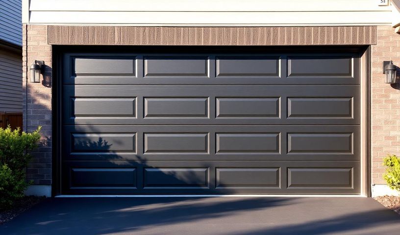Garage door painting example