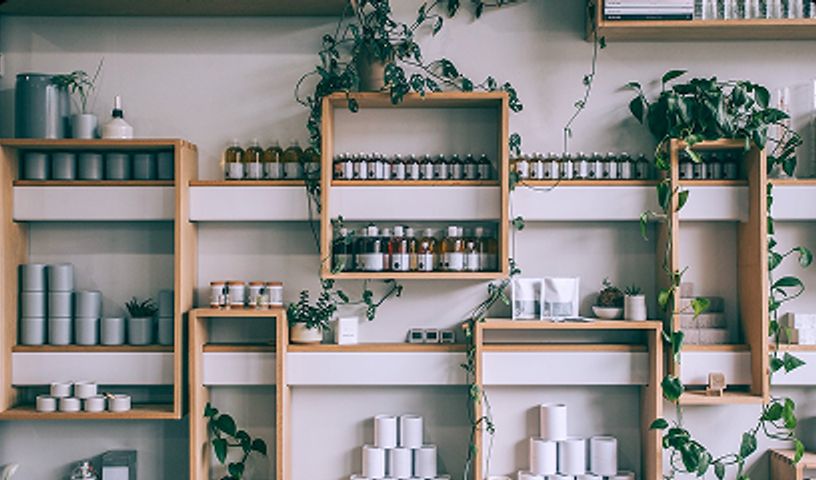 Retail store with lots of plants